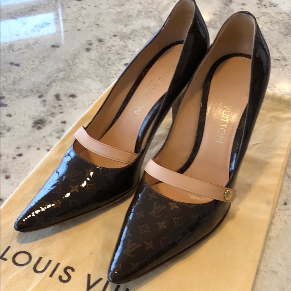 LOUIS VUITTON , MONOGRAM MARY JANE PUMPS